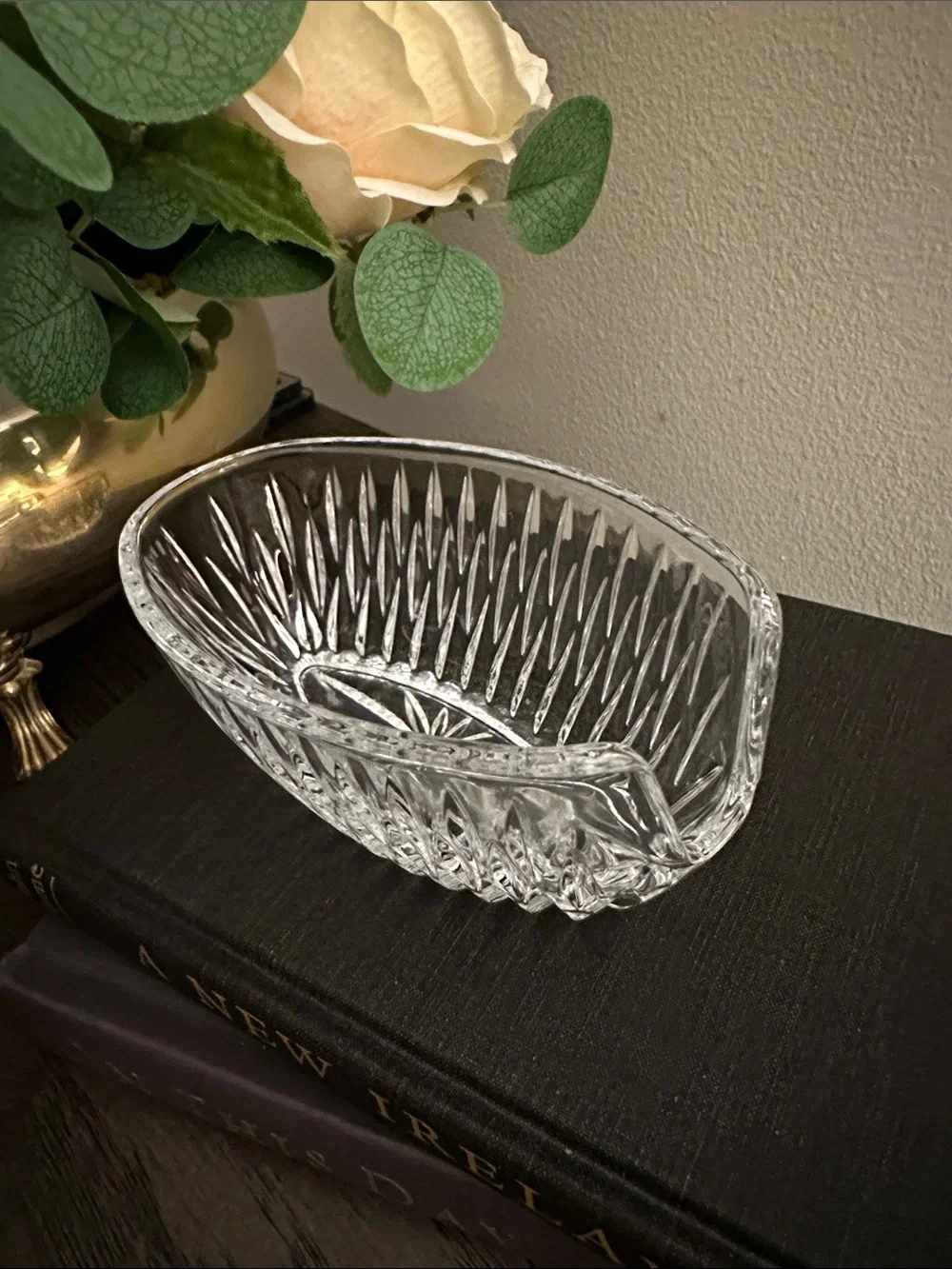 Princess House Royal Highlights Crystal Spoon & Fork Holders - Set of 2